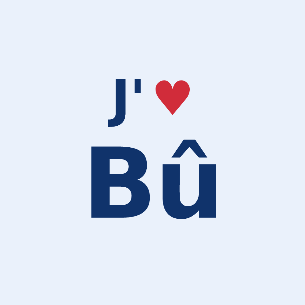 Sticker personnalisé Bû — design J'aime Bû