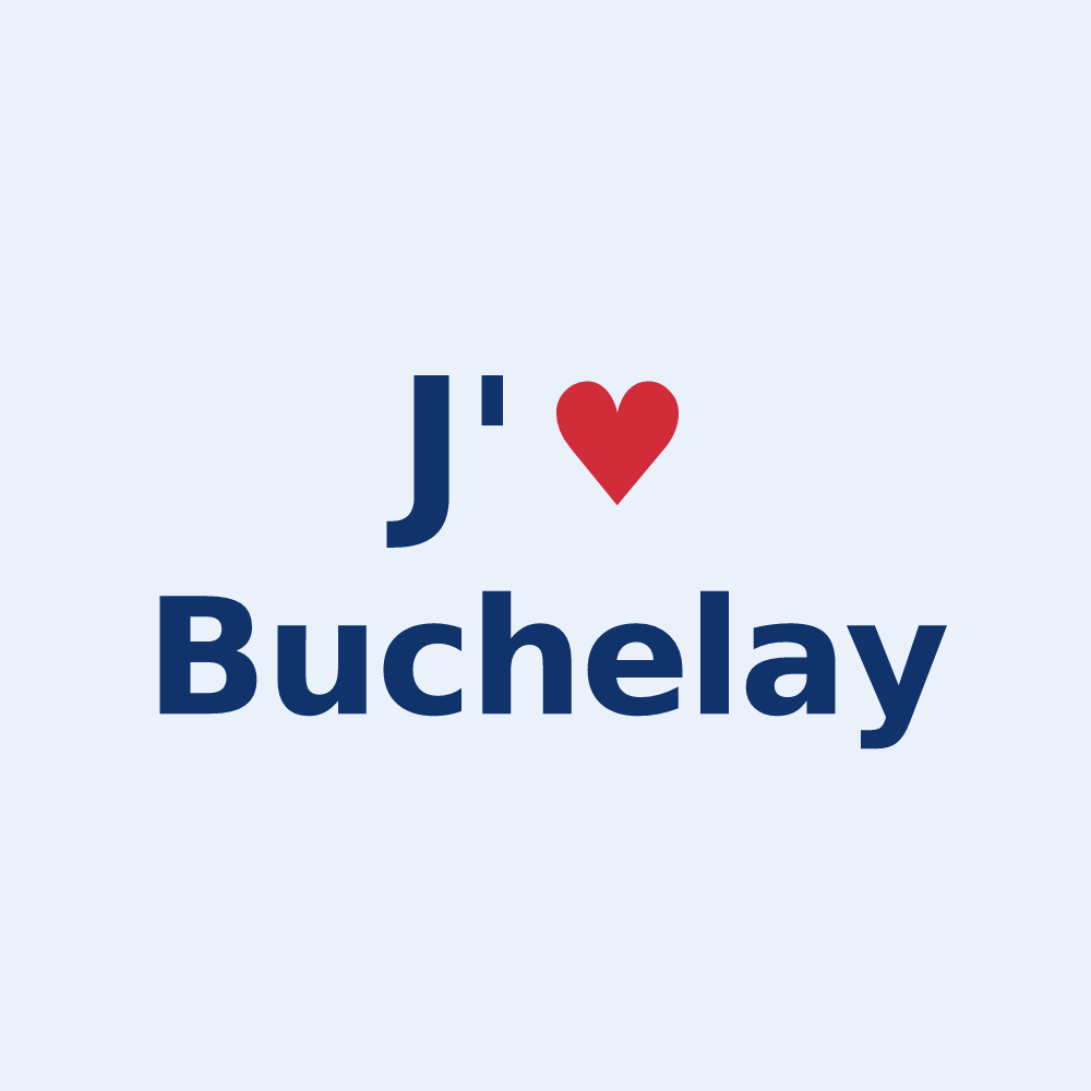 Sticker personnalisé Buchelay — design J'aime Buchelay