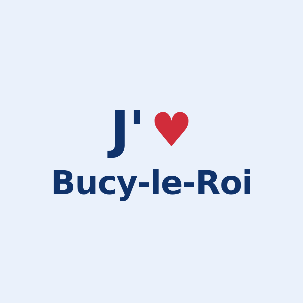 Sticker personnalisé Bucy-le-Roi — design J'aime Bucy-le-Roi