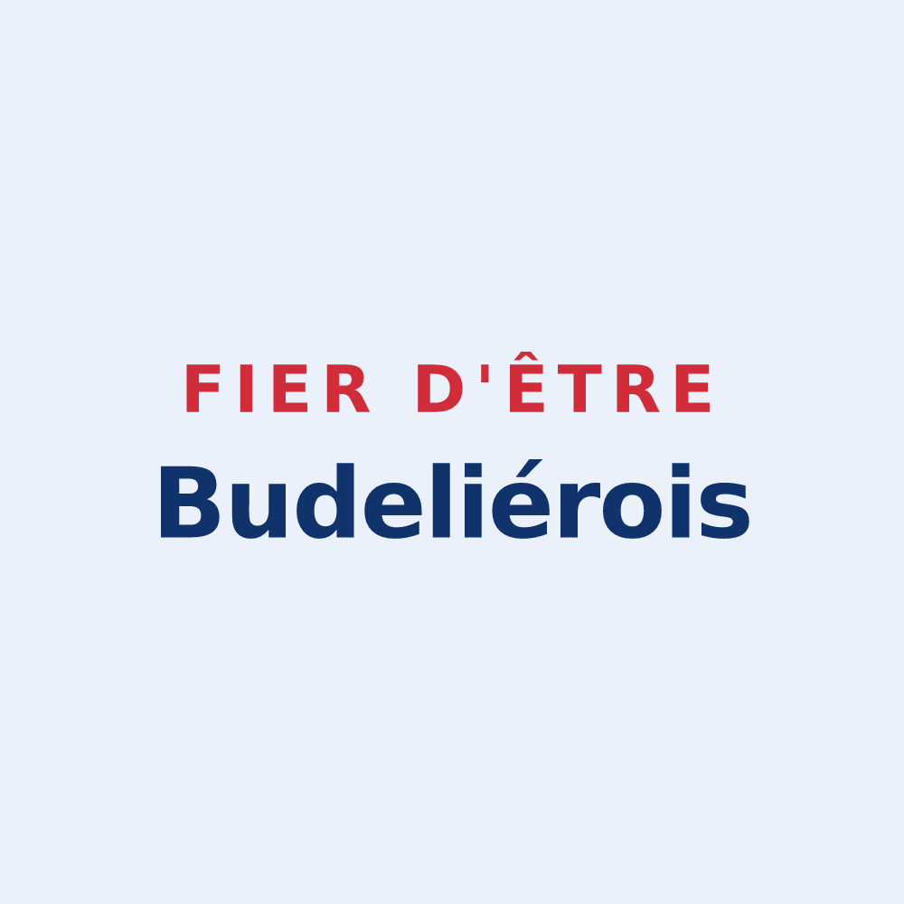 Sticker « Fier d'être Budeliérois » — design pour Budelière