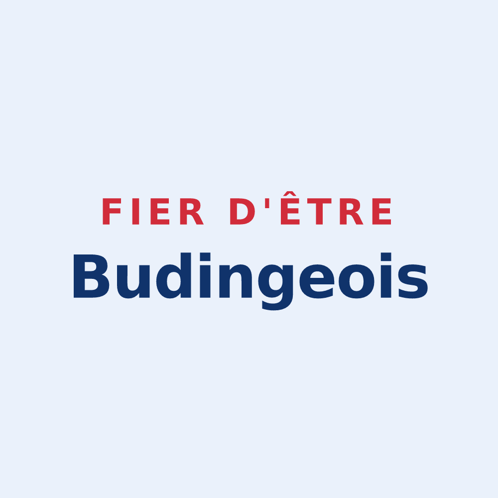 Sticker « Fier d'être Budingeois » — design pour Buding