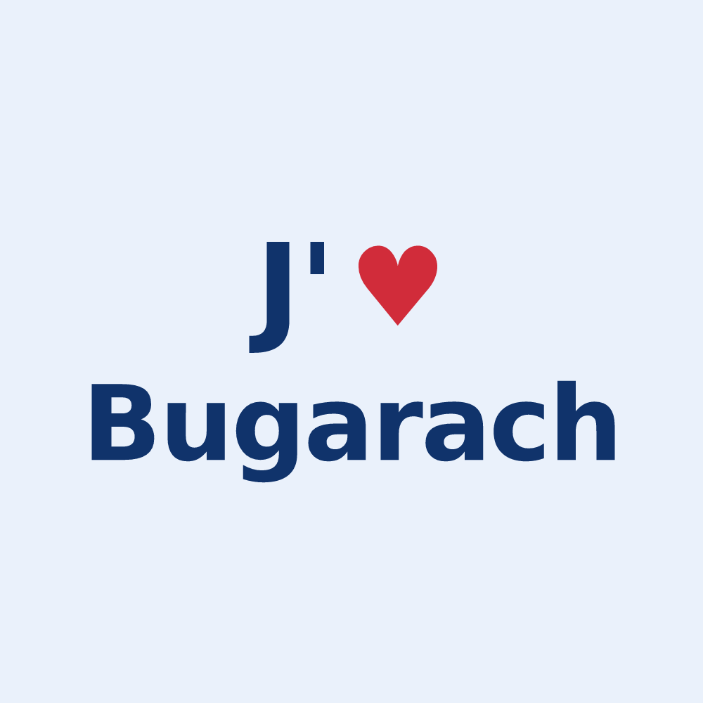 Sticker personnalisé Bugarach — design J'aime Bugarach