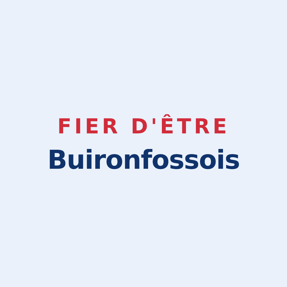 Sticker « Fier d'être Buironfossois » — design pour Buironfosse