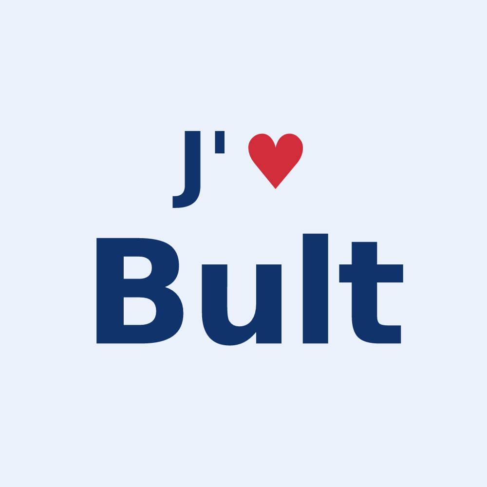 Sticker personnalisé Bult — design J'aime Bult