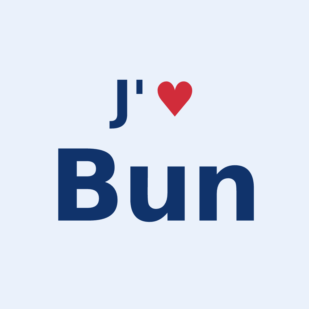 Sticker personnalisé Bun — design J'aime Bun