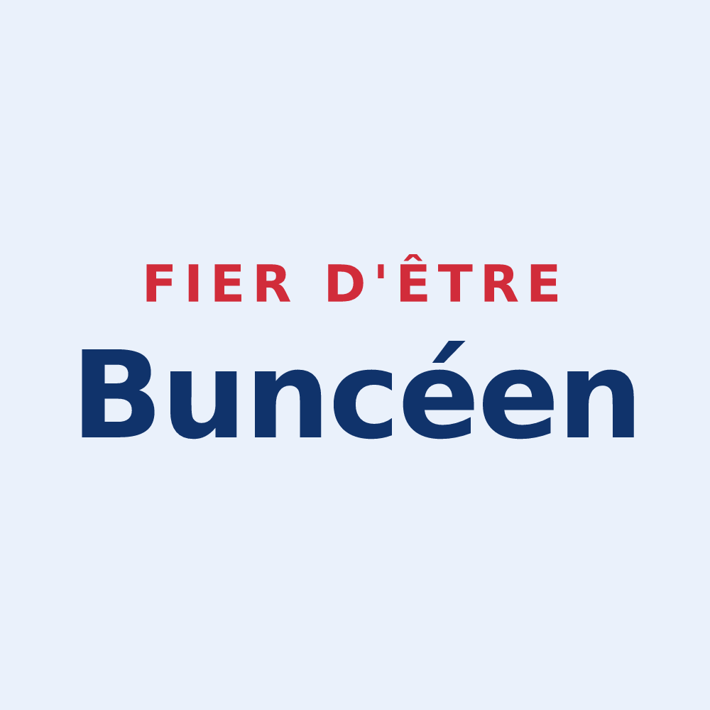 Sticker « Fier d'être Buncéen » — design pour Buncey