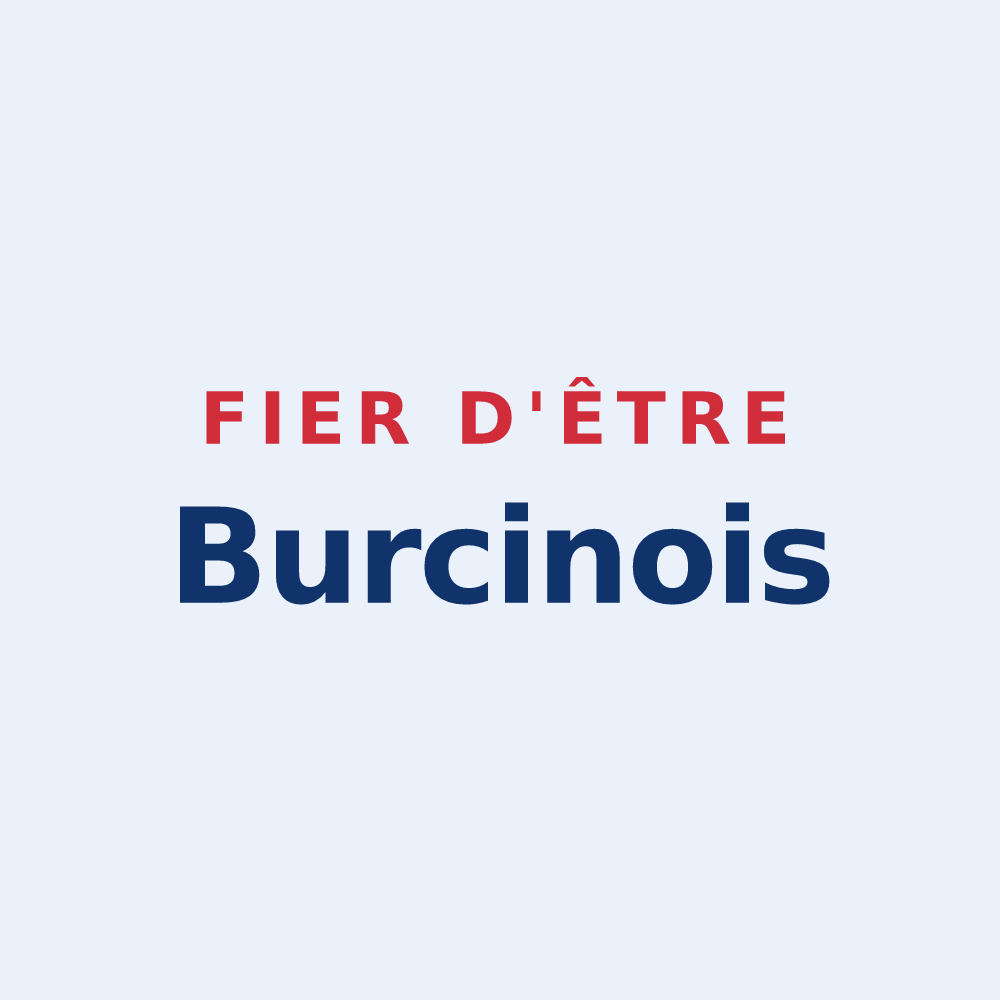 Sticker « Fier d'être Burcinois » — design pour Burcin