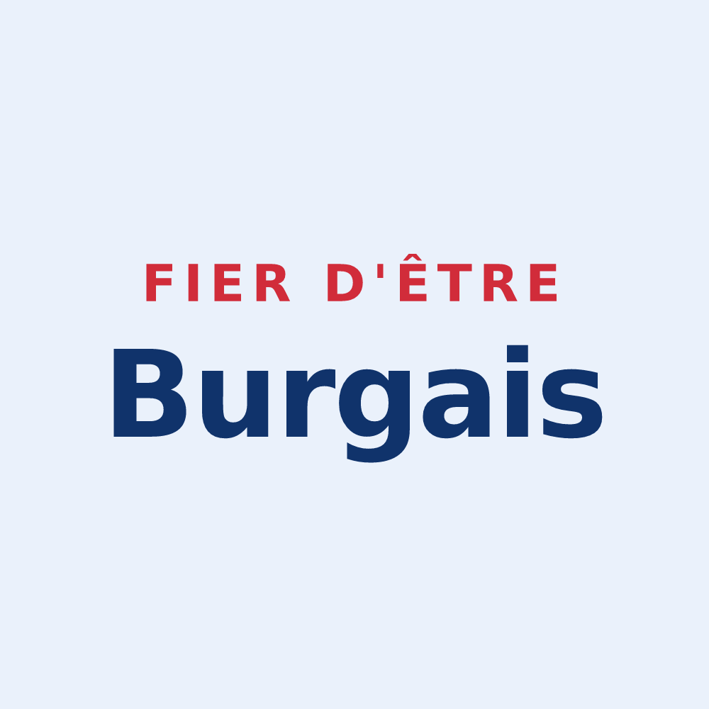 Sticker « Fier d'être Burgais » — design pour Burg