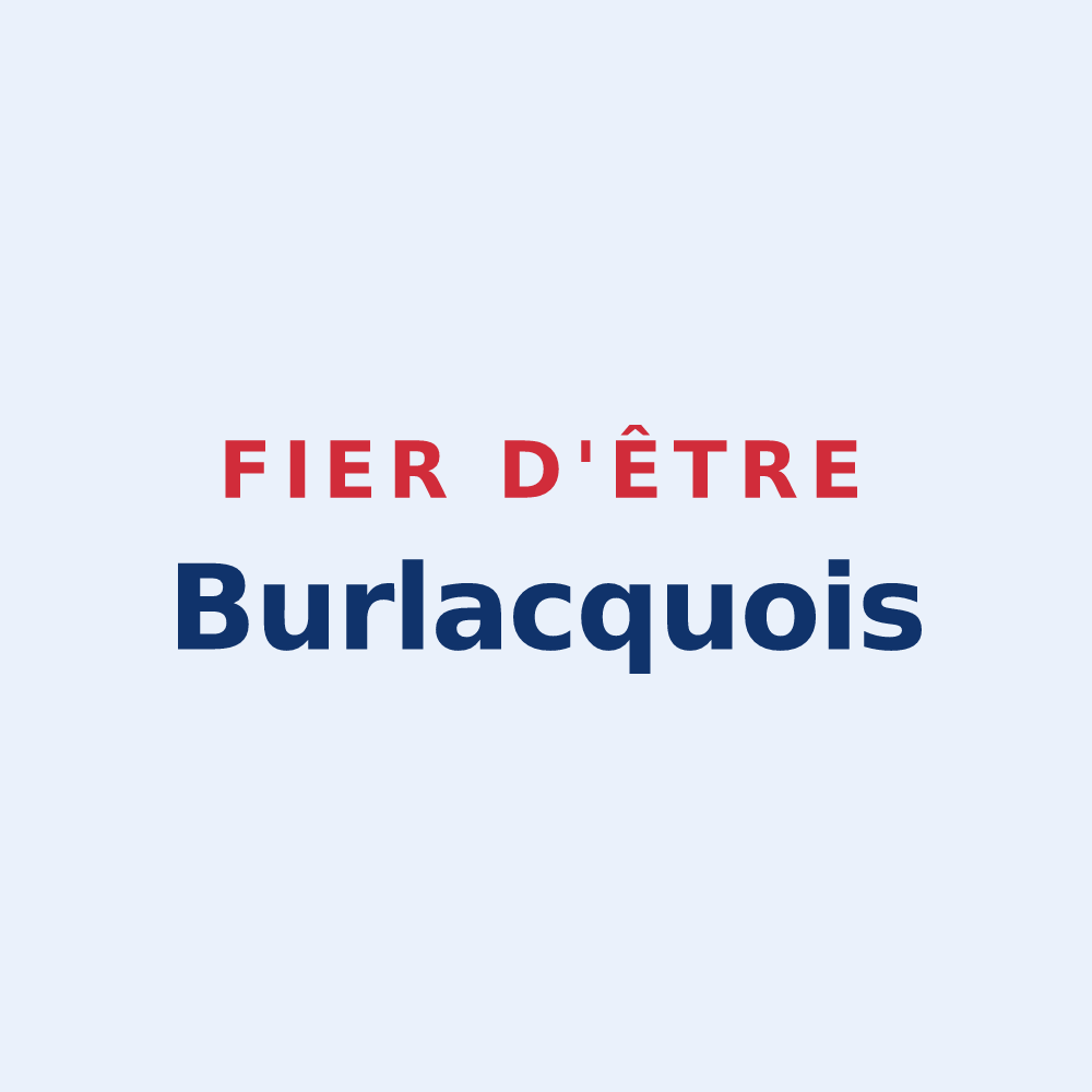 Sticker « Fier d'être Burlacquois » — design pour Burlats