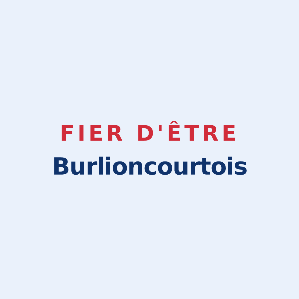 Sticker « Fier d'être Burlioncourtois » — design pour Burlioncourt