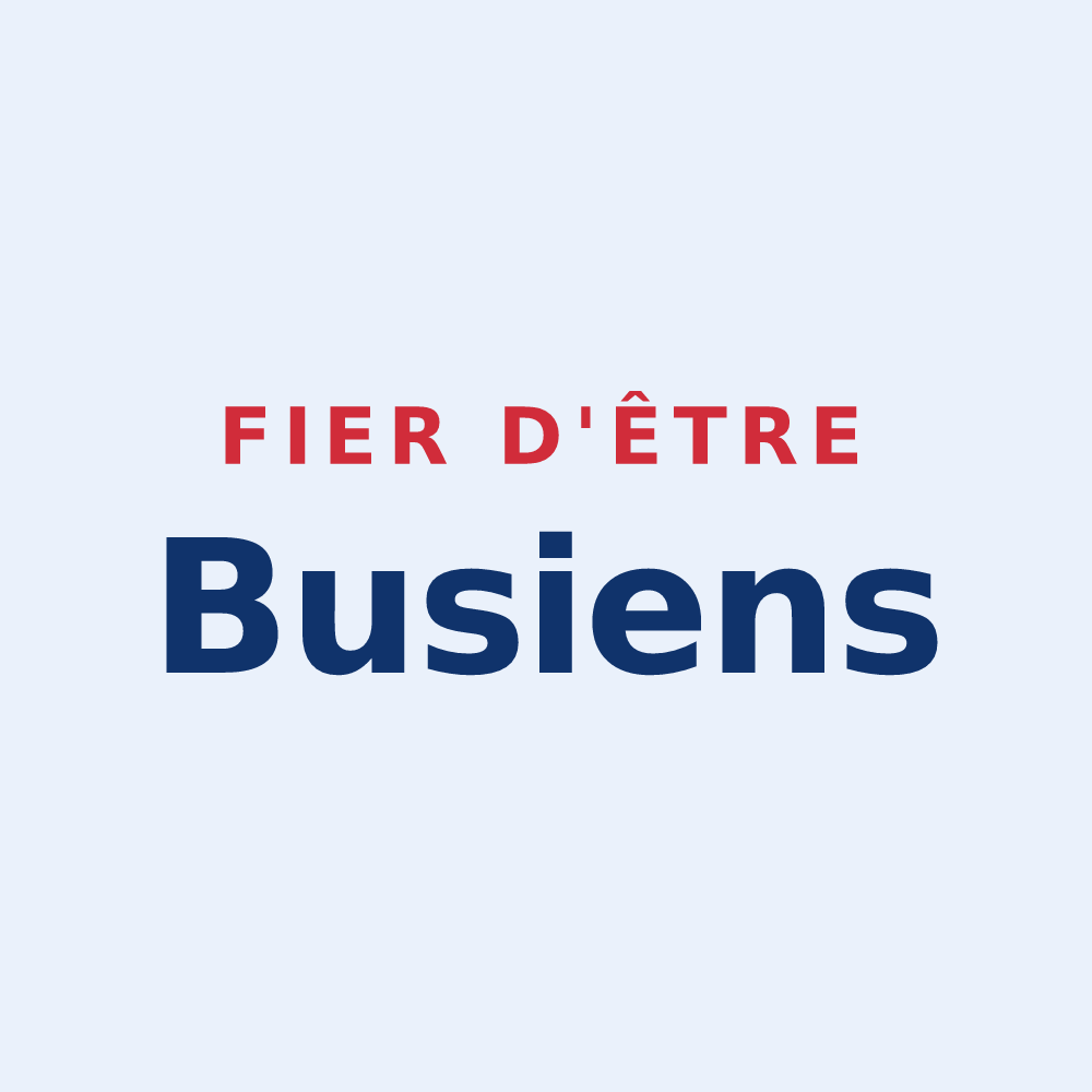 Sticker « Fier d'être Busiens » — design pour Bus-la-Mésière