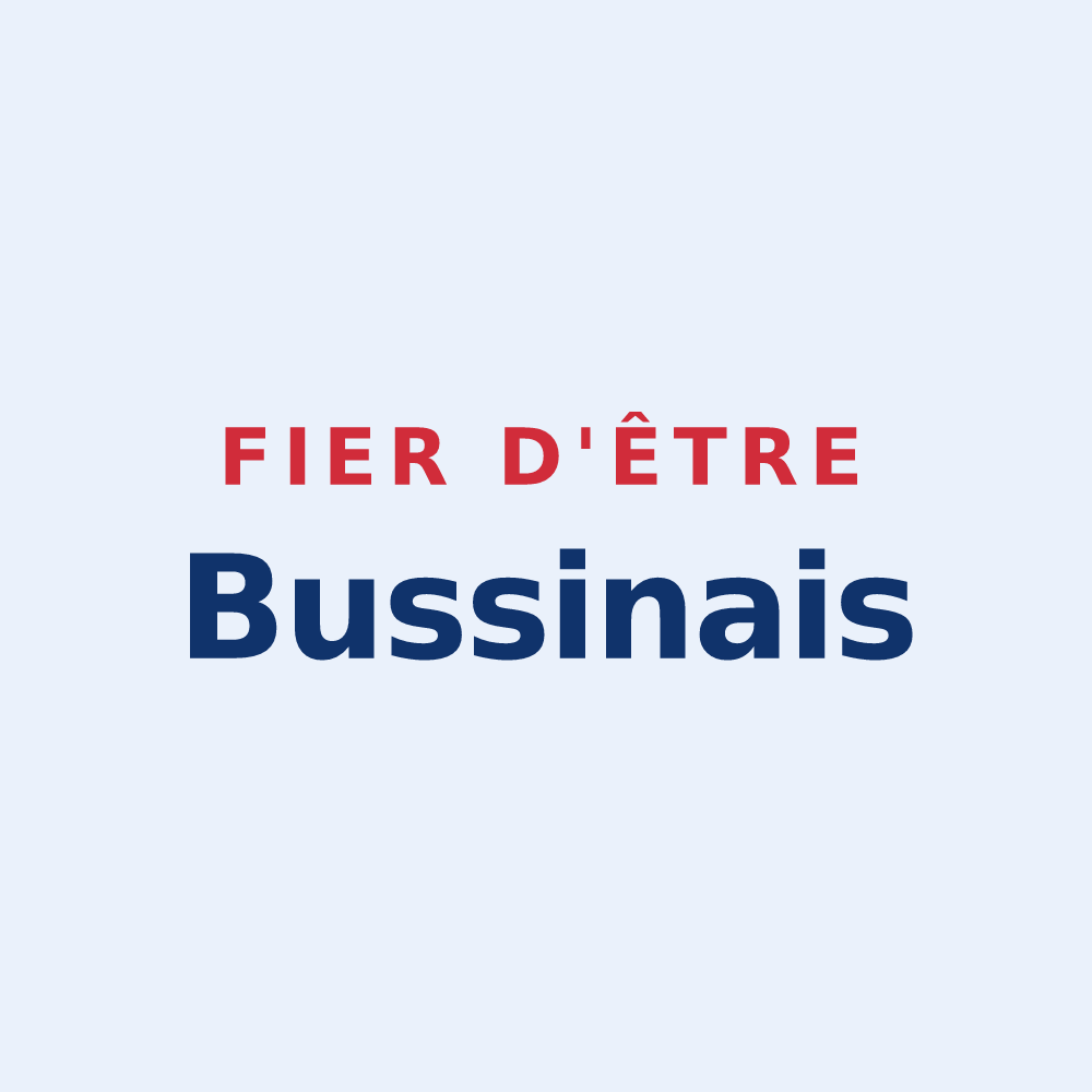Sticker « Fier d'être Bussinais » — design pour Bussy-le-Château