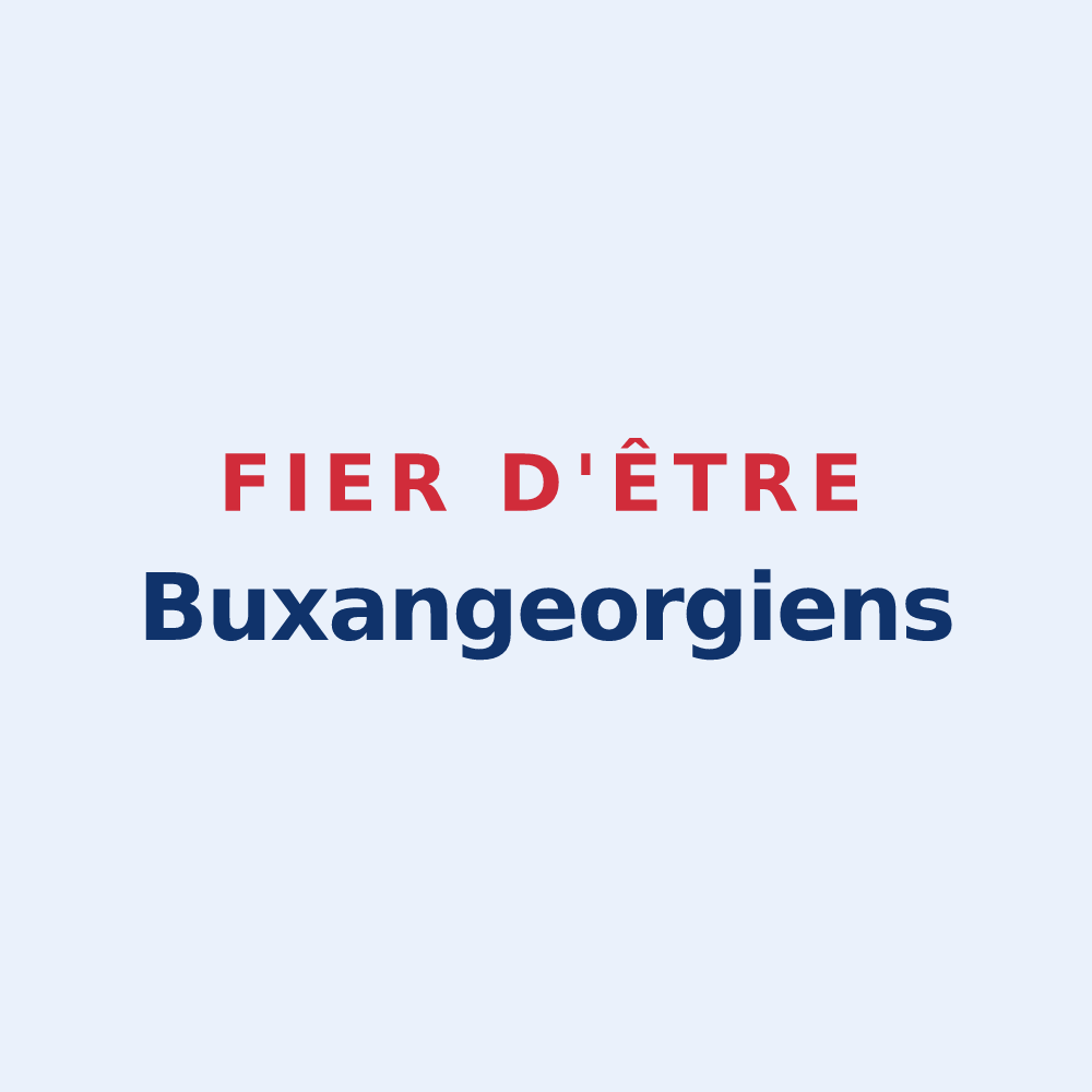 Sticker « Fier d'être Buxangeorgiens » — design pour Bussy-Saint-Georges