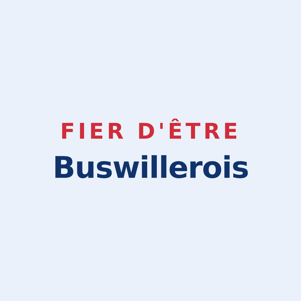 Sticker « Fier d'être Buswillerois » — design pour Buswiller