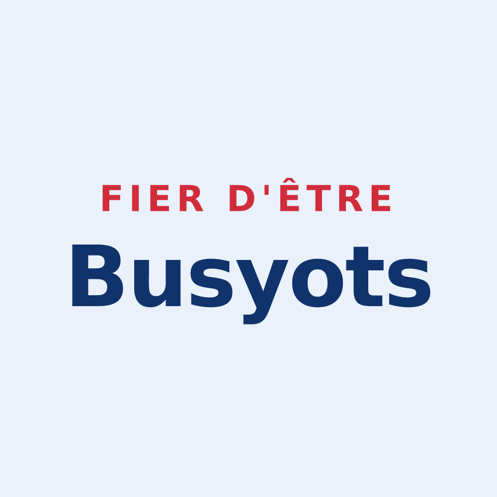 Sticker « Fier d'être Busyots » — design pour Busy