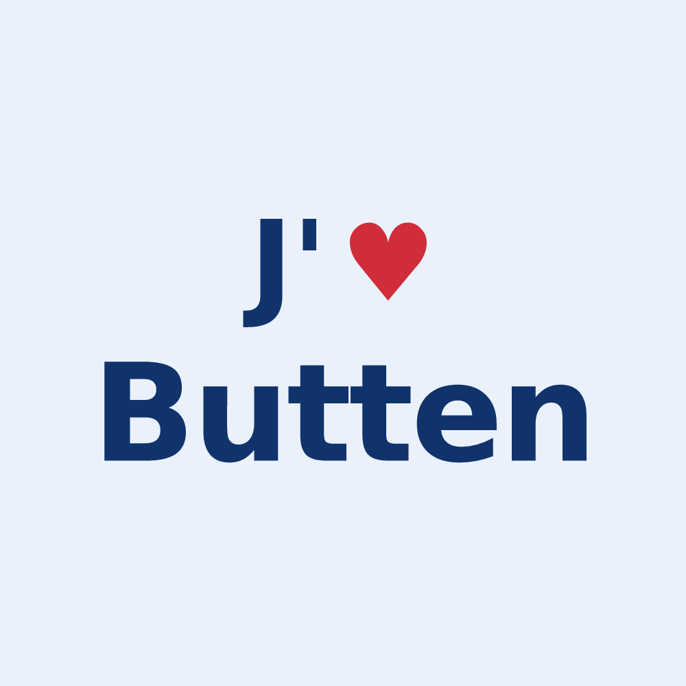 Sticker personnalisé Butten — design J'aime Butten