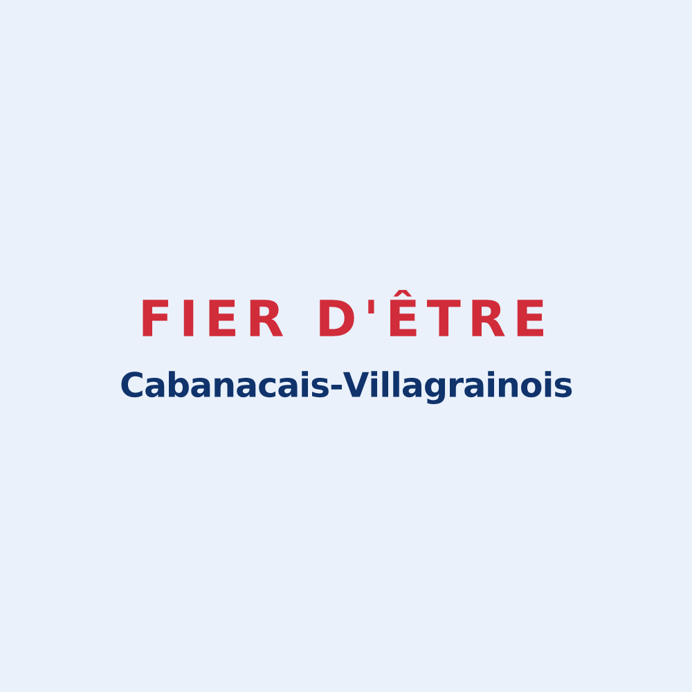 Sticker « Fier d'être Cabanacais-Villagrainois » — design pour Cabanac-et-Villagrains
