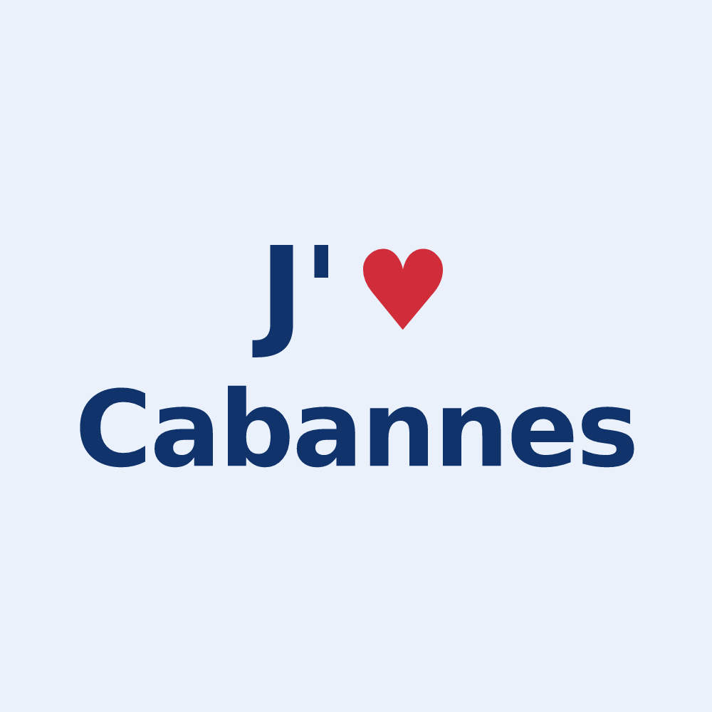 Sticker personnalisé Cabannes — design J'aime Cabannes