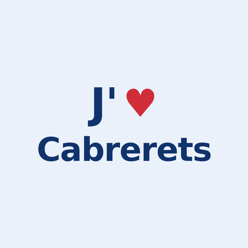 Sticker personnalisé Cabrerets — design J'aime Cabrerets
