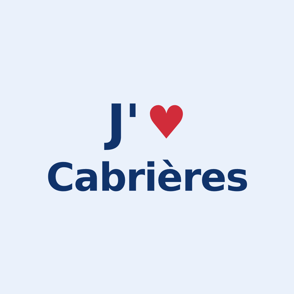 Sticker personnalisé Cabrières — design J'aime Cabrières