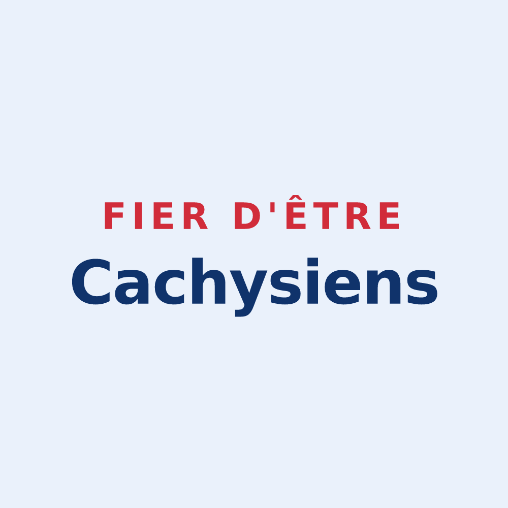 Sticker « Fier d'être Cachysiens » — design pour Cachy