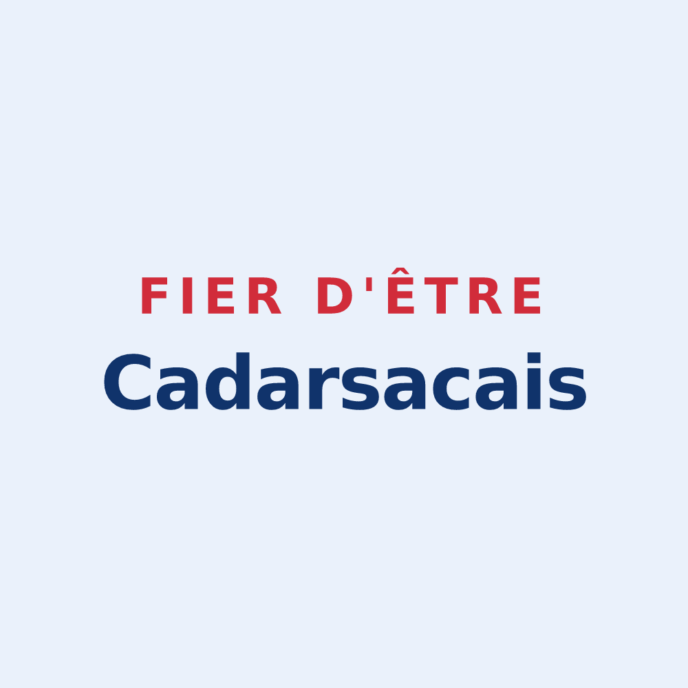 Sticker « Fier d'être Cadarsacais » — design pour Cadarsac