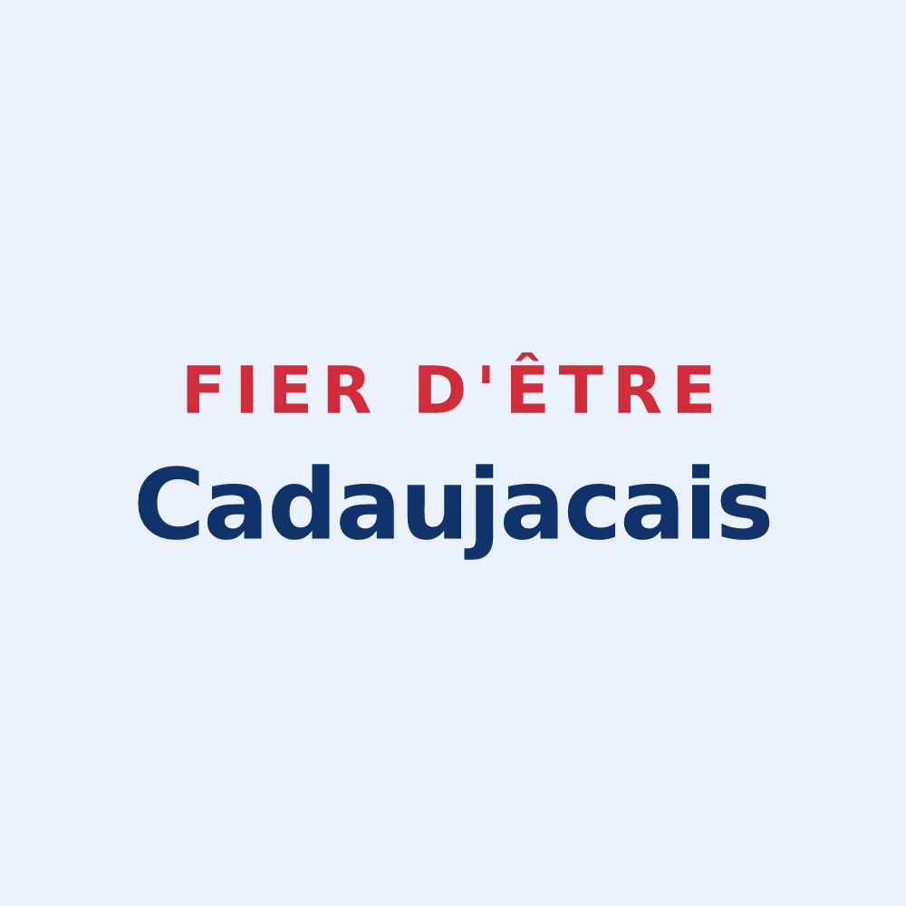 Sticker « Fier d'être Cadaujacais » — design pour Cadaujac