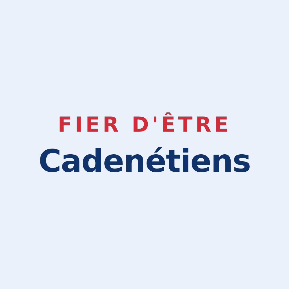 Sticker « Fier d'être Cadenétiens » — design pour Cadenet