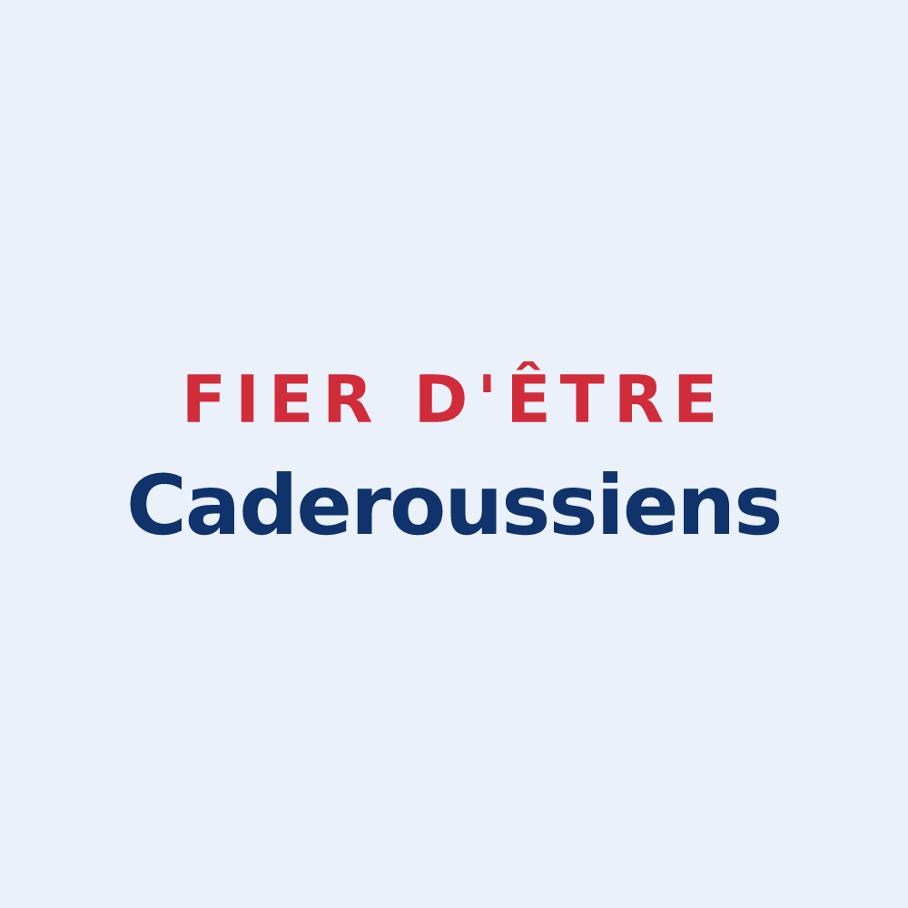 Sticker « Fier d'être Caderoussiens » — design pour Caderousse