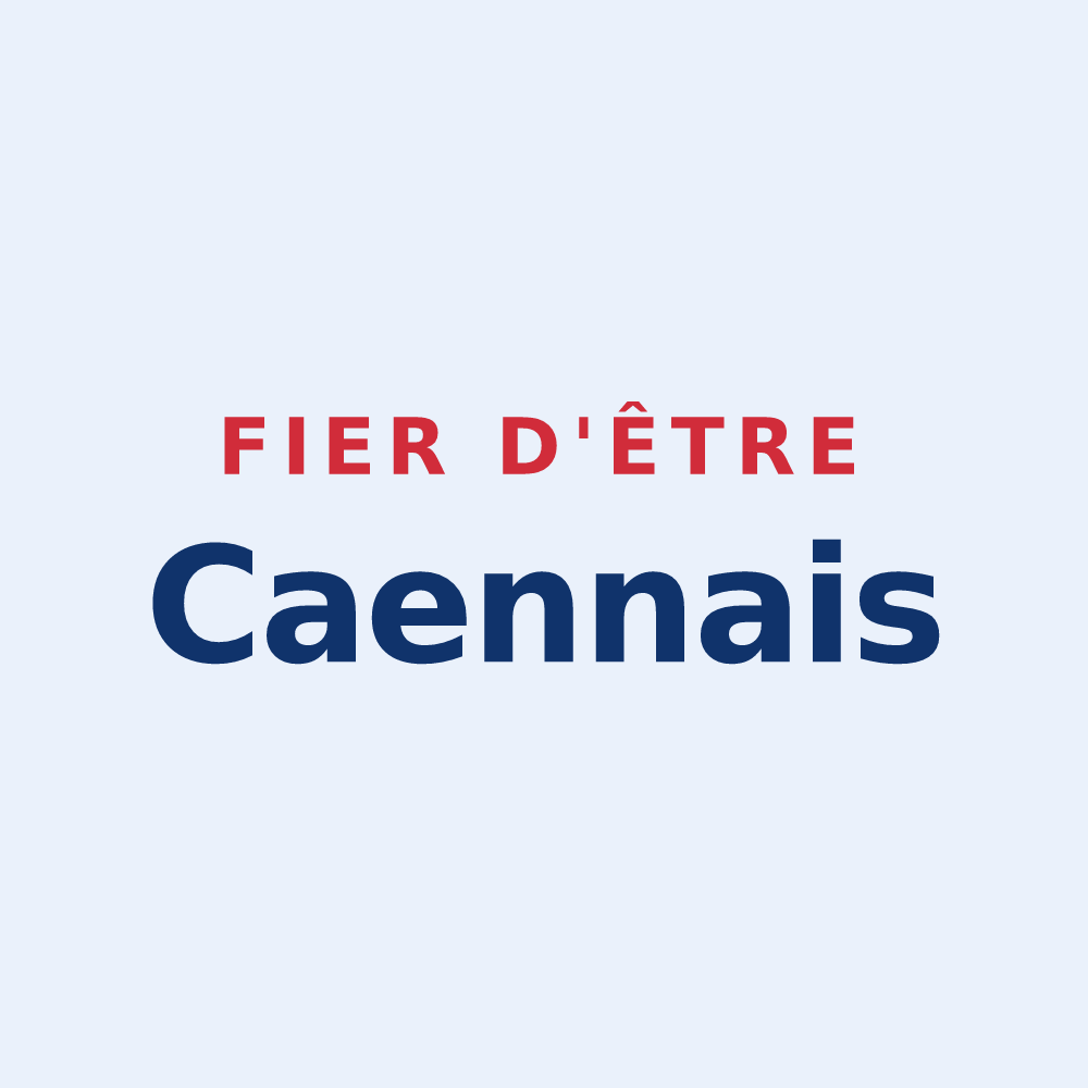 Sticker « Fier d'être Caennais » — design pour Caen