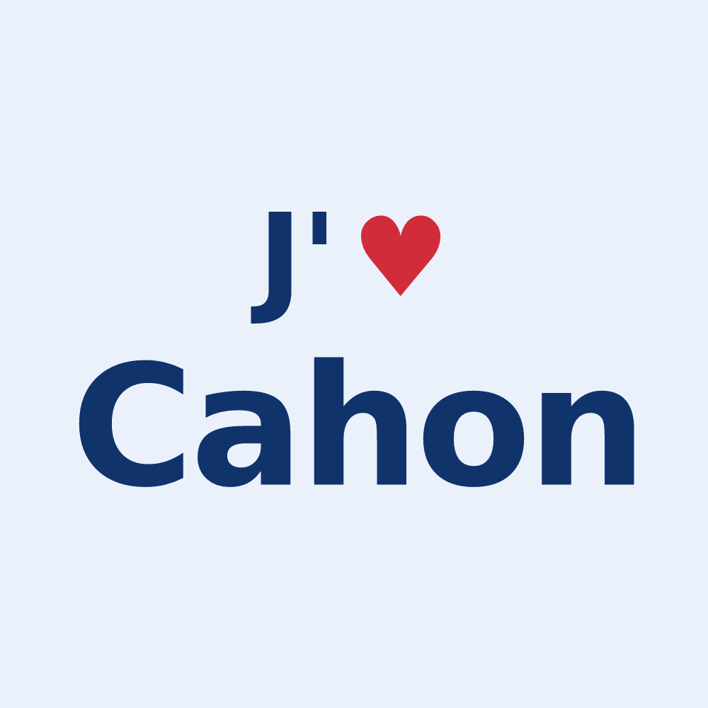 Sticker personnalisé Cahon — design J'aime Cahon