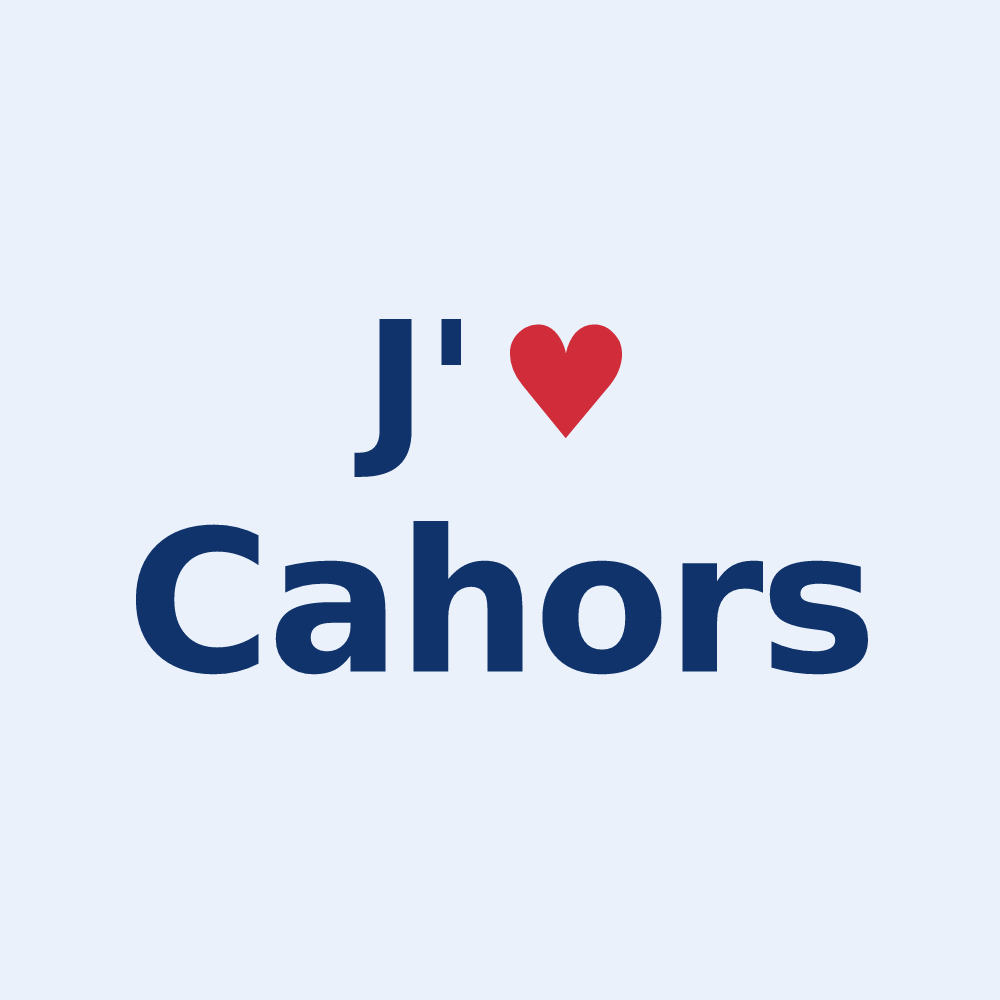 Sticker personnalisé Cahors — design J'aime Cahors