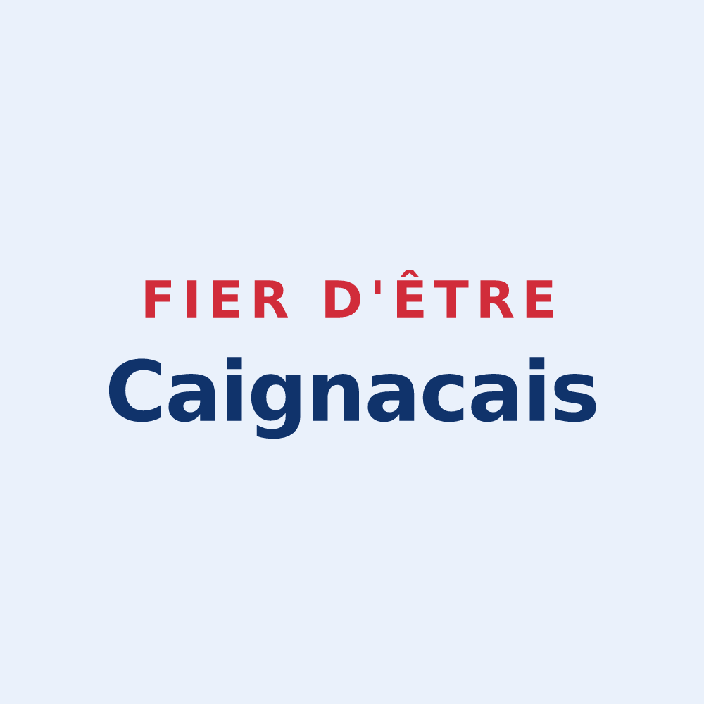 Sticker « Fier d'être Caignacais » — design pour Caignac