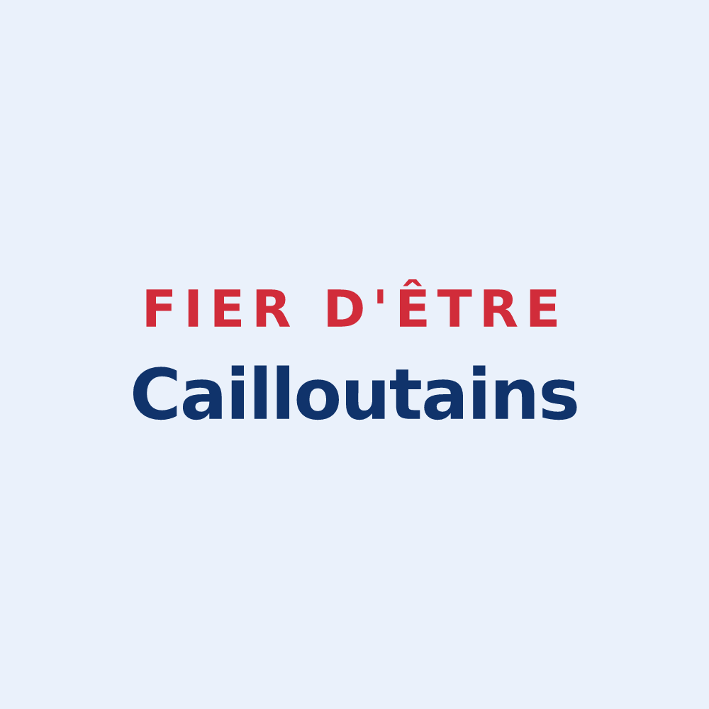 Sticker « Fier d'être Cailloutains » — design pour Cailloux-sur-Fontaines