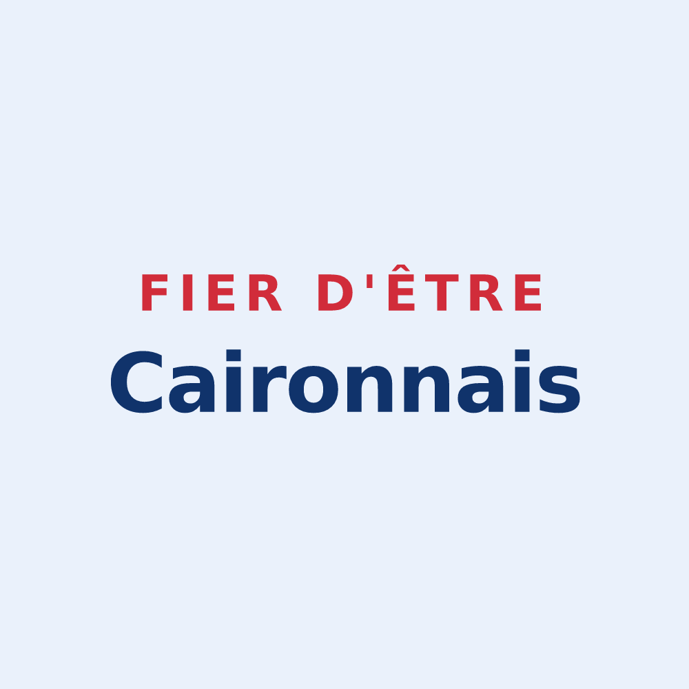 Sticker « Fier d'être Caironnais » — design pour Cairon