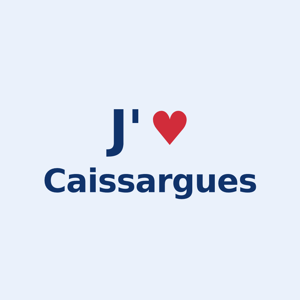 Sticker personnalisé Caissargues — design J'aime Caissargues