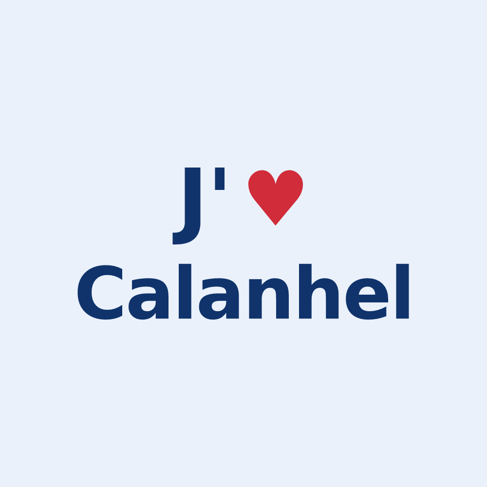 Sticker personnalisé Calanhel — design J'aime Calanhel