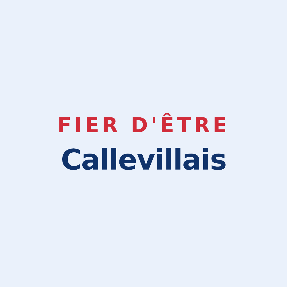 Sticker « Fier d'être Callevillais » — design pour Calleville-les-Deux-Églises