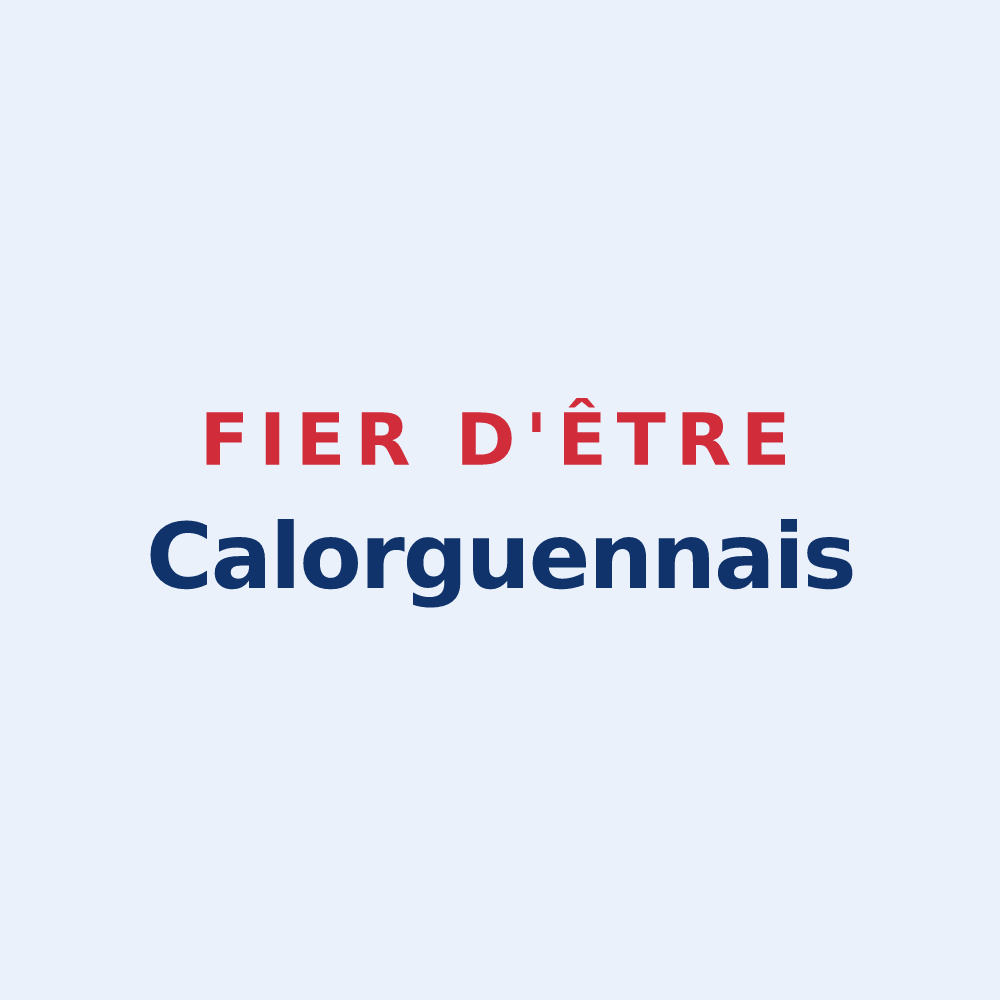 Sticker « Fier d'être Calorguennais » — design pour Calorguen