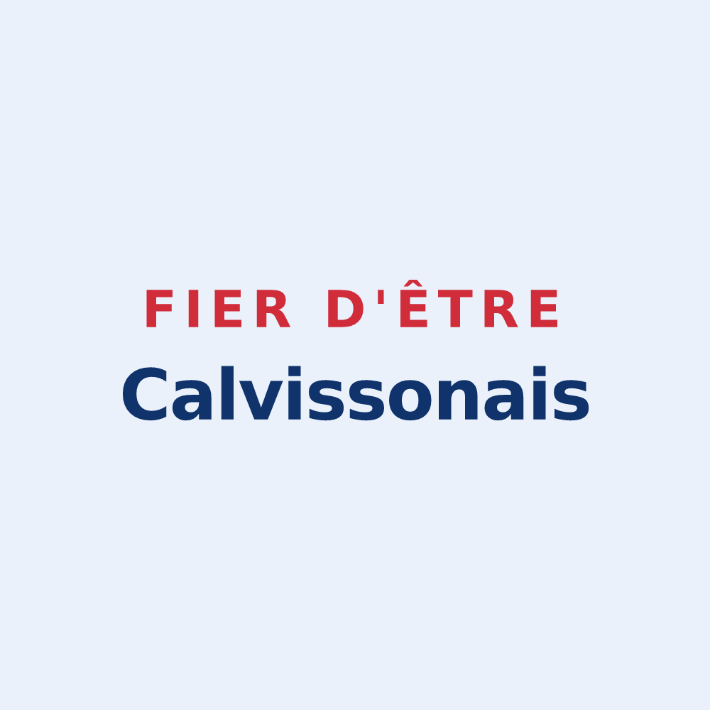 Sticker « Fier d'être Calvissonais » — design pour Calvisson