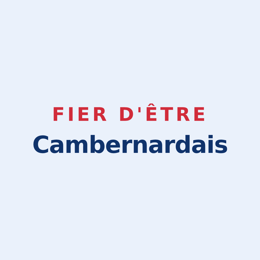 Sticker « Fier d'être Cambernardais » — design pour Cambernard