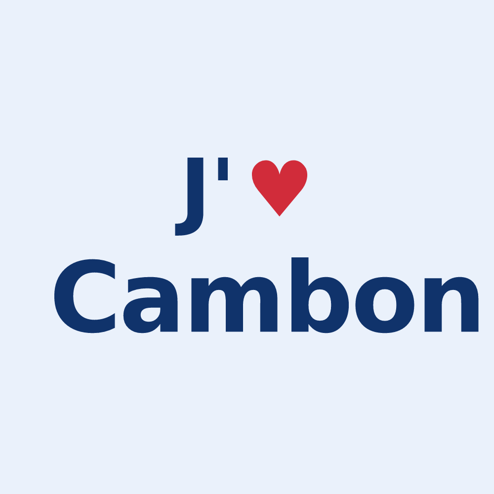 Sticker personnalisé Cambon — design J'aime Cambon
