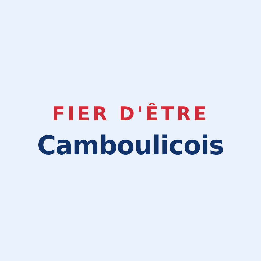 Sticker « Fier d'être Camboulicois » — design pour Camboulit