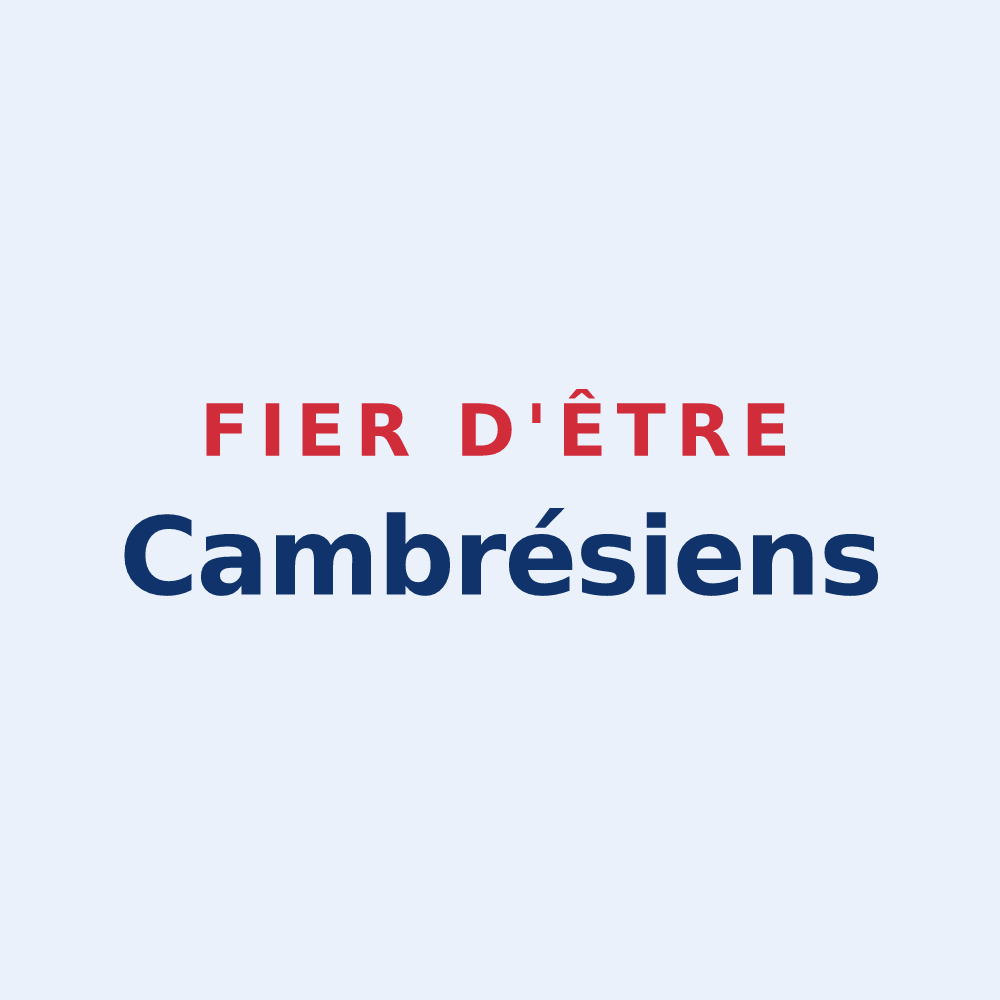 Sticker « Fier d'être Cambrésiens » — design pour Cambrai