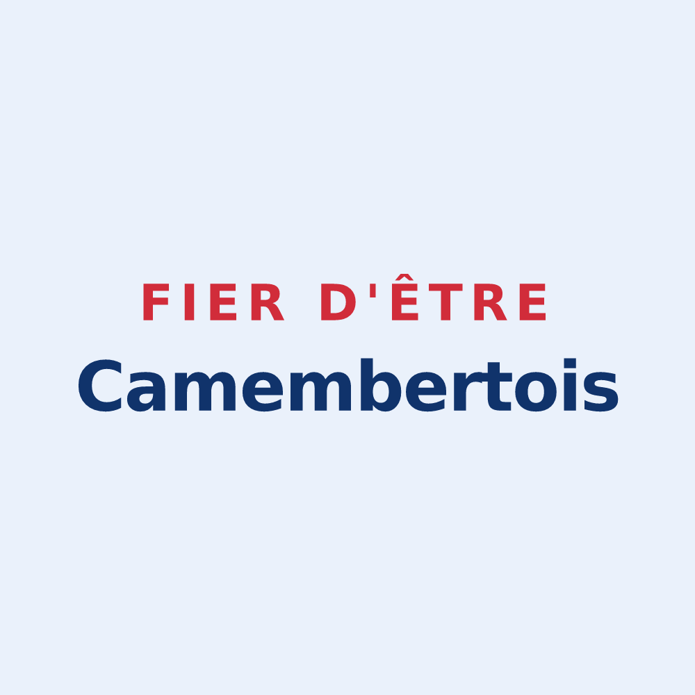 Sticker « Fier d'être Camembertois » — design pour Camembert
