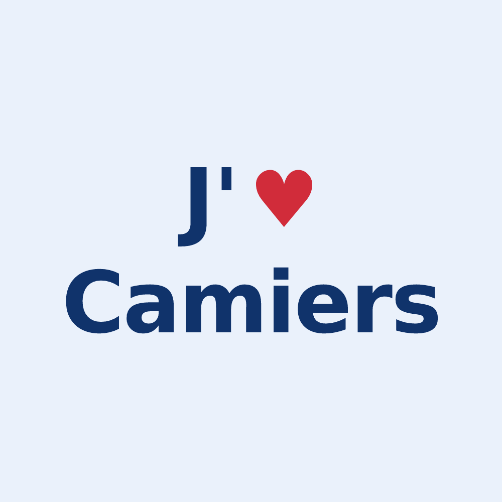 Sticker personnalisé Camiers — design J'aime Camiers