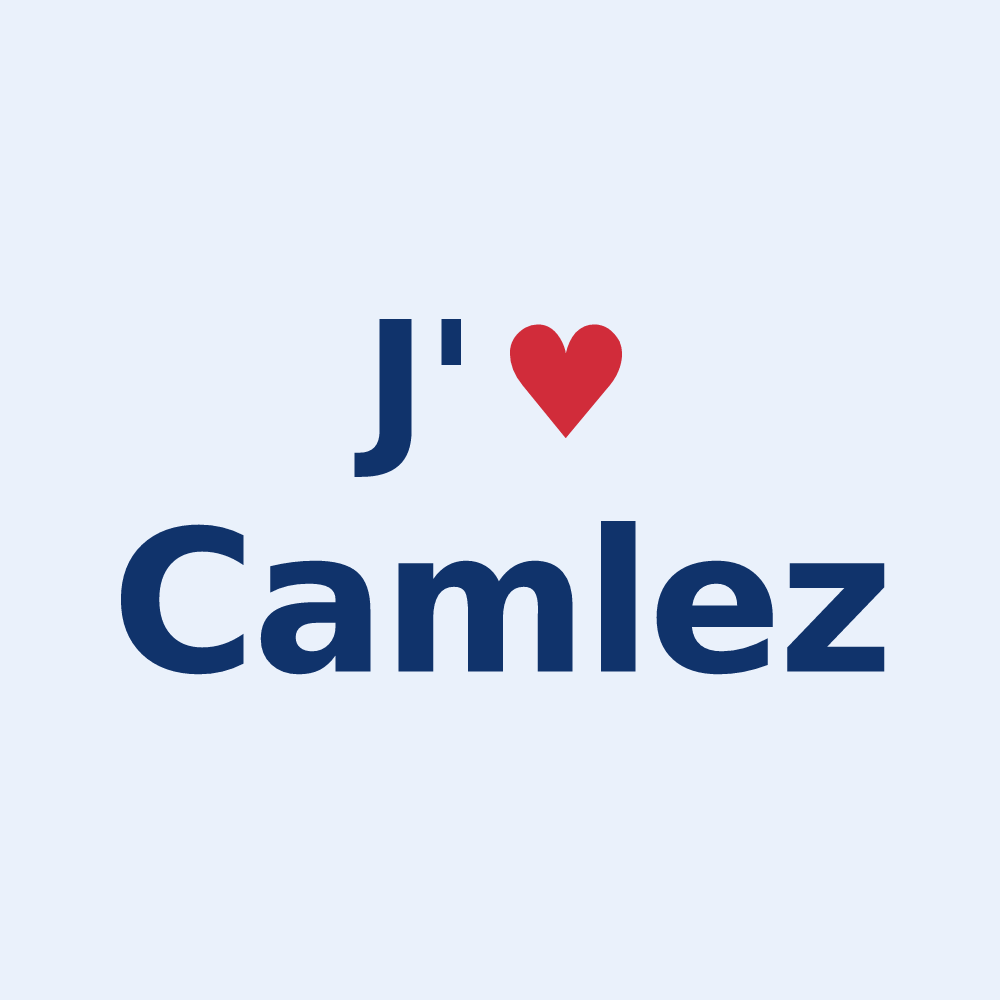 Sticker personnalisé Camlez — design J'aime Camlez