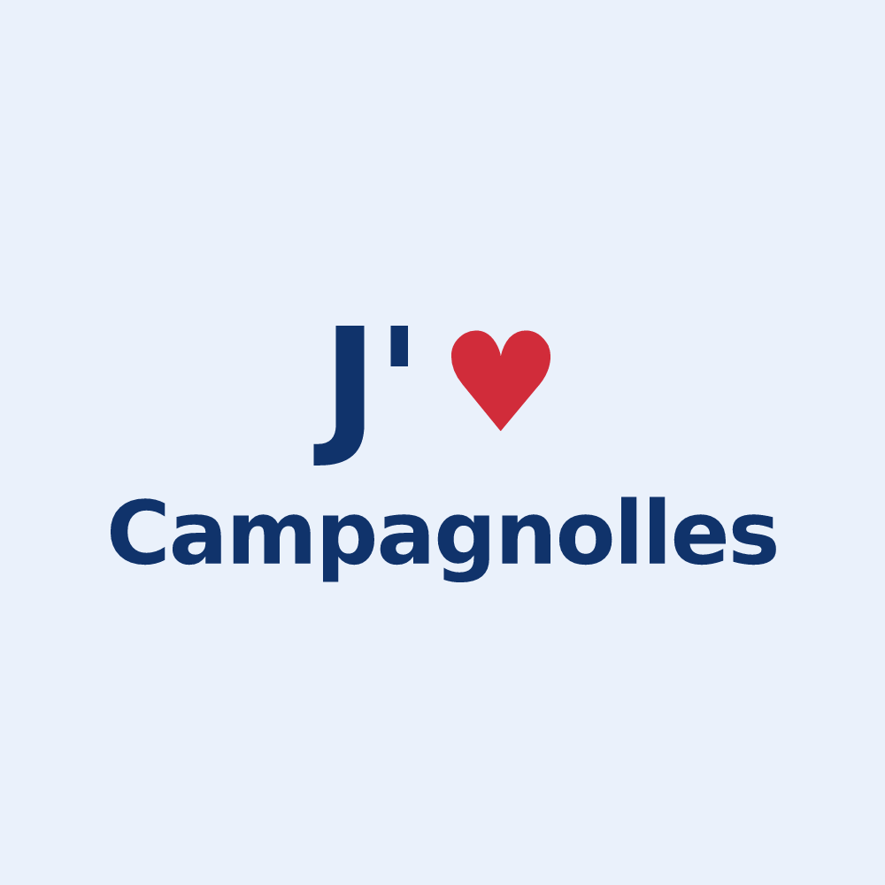 Sticker personnalisé Campagnolles — design J'aime Campagnolles