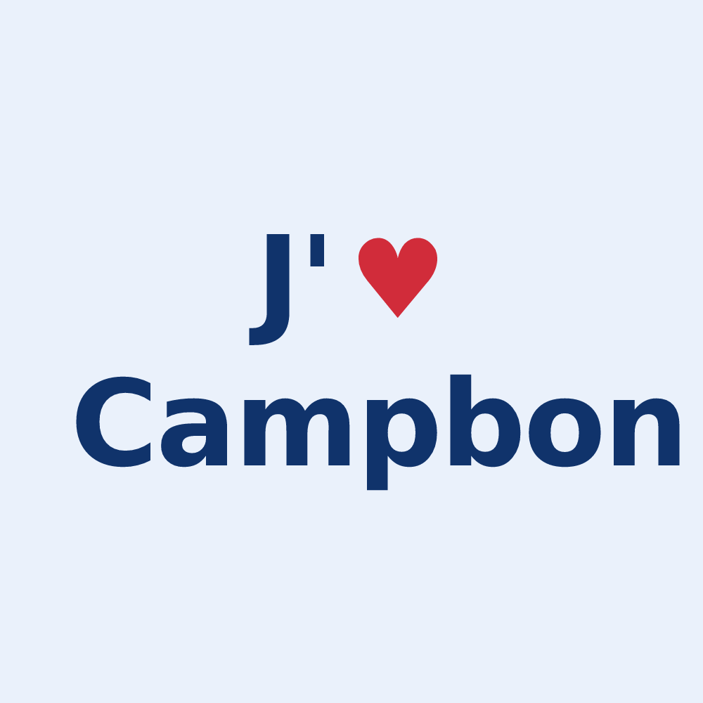 Sticker personnalisé Campbon — design J'aime Campbon