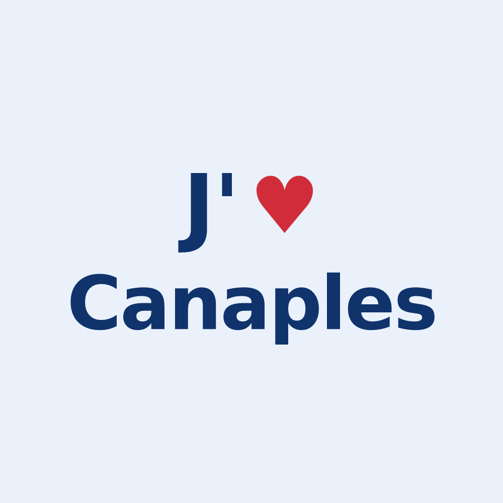 Sticker personnalisé Canaples — design J'aime Canaples